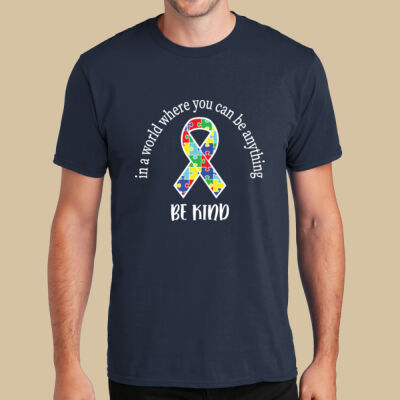 Adult - Be Kind Ribbon T-Shirt - Autism Awareness Thumbnail