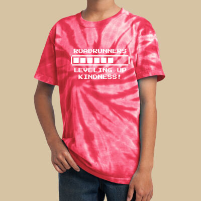 Youth Tie-Dye T-Shirt - House Aloha - Leveling Up Kindness Thumbnail