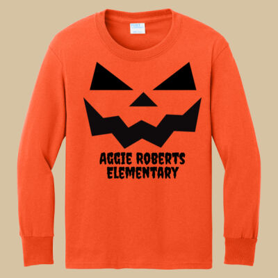 Youth Long Sleeve Shirt - Fall Holidays - Jack O' Lantern Thumbnail