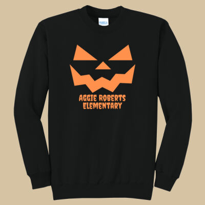 Adult Crewneck - Fall Holidays - Jack O' Lantern - Orange Thumbnail