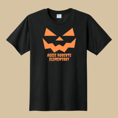Adult T-Shirt - Fall Holidays - Jack O' Lantern - Orange Thumbnail