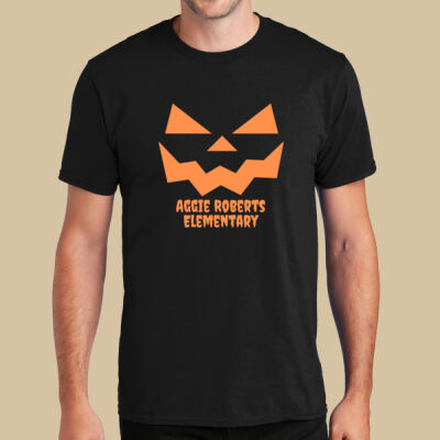 Adult T-Shirt - Fall Holidays - Jack O' Lantern - Orange Thumbnail