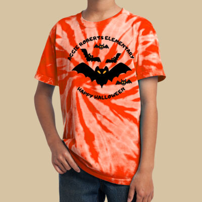 Youth Tie-Dye T-Shirt - Fall Holidays - Bats Thumbnail