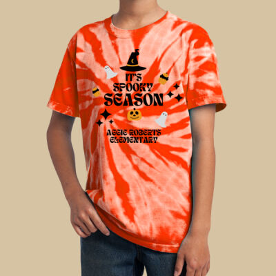 Youth Tie-Dye T-Shirt - Fall Holidays - Spooky Season Thumbnail