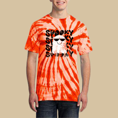 Adult Tie-Dye T-Shirt - Fall Holidays - Ghost Thumbnail