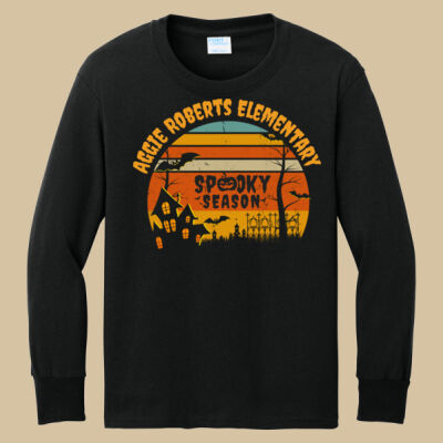 Youth Long Sleeve Shirt - Fall Holidays - Haunted House Thumbnail