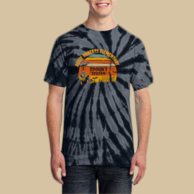 Adult Tie-Dye T-Shirt - Fall Holidays - Haunted House Thumbnail