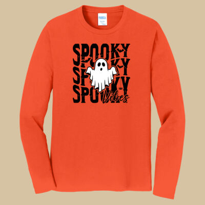 Adult Long Sleeve Shirt - Fall Holidays - Spooky Vibes Thumbnail