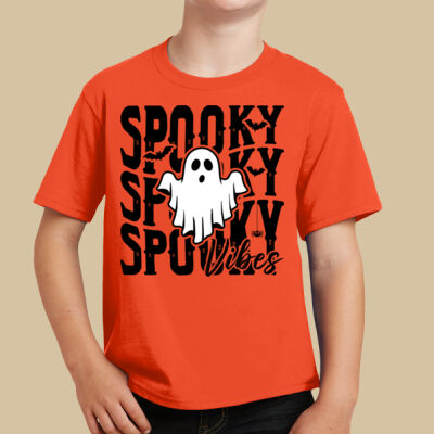 Youth T-Shirt - Fall Holidays - Spooky Vibes Thumbnail