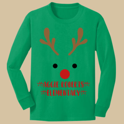 Youth Long Sleeve Shirt - Winter Holidays - Reindeer Thumbnail