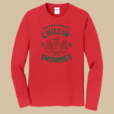 Adult Long Sleeve Shirt - Winter Holidays - Chillin' - Green Thumbnail