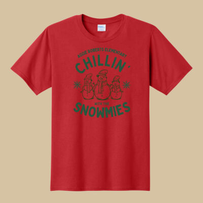 Adult T-Shirt - Winter Holidays - Chillin' - Green Thumbnail