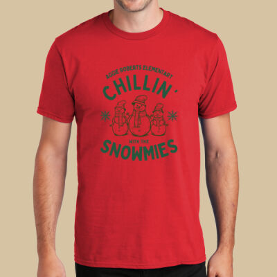 Adult T-Shirt - Winter Holidays - Chillin' - Green Thumbnail
