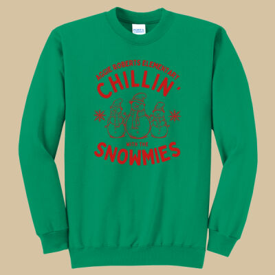 Adult Crewneck - Winter Holidays - Chillin' - Red Thumbnail