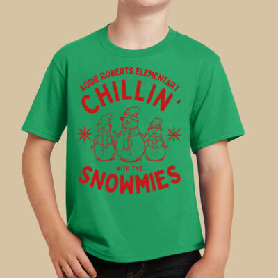 Youth T-Shirt - Winter Holidays - Chillin' - Red Thumbnail