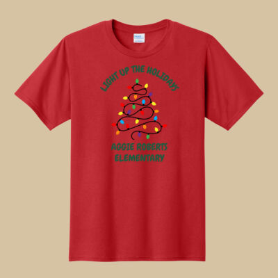 Adult T-Shirt - Winter Holidays - Light Up - Green Thumbnail