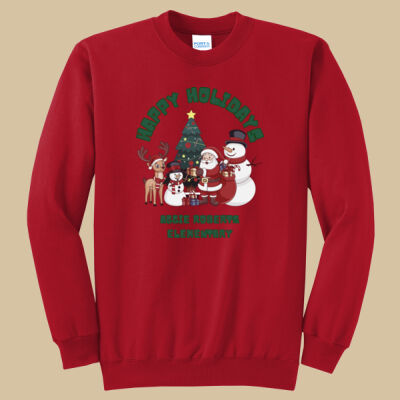 Adult Crewneck - Winter Holidays - Happy Holidays - Green Thumbnail