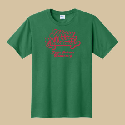 Adult T-Shirt - Winter Holidays - Merry Christmas - Red Thumbnail