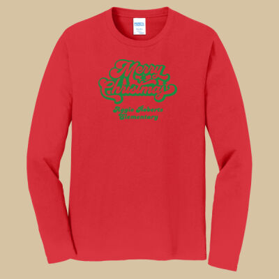 Adult Long Sleeve Shirt - Winter Holidays - Merry Christmas - Green Thumbnail