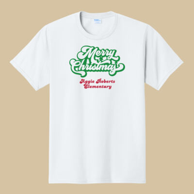Adult T-Shirt - Winter Holidays - Merry Christmas - Green & Red Thumbnail