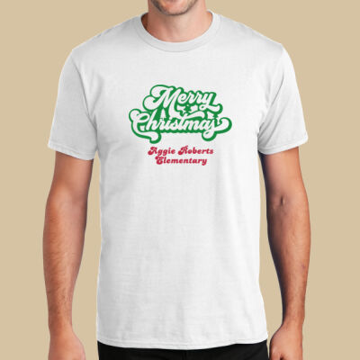 Adult T-Shirt - Winter Holidays - Merry Christmas - Green & Red Thumbnail