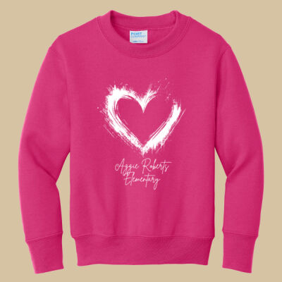 Youth Crewneck - Spring Holidays - Valentine's Heart Thumbnail