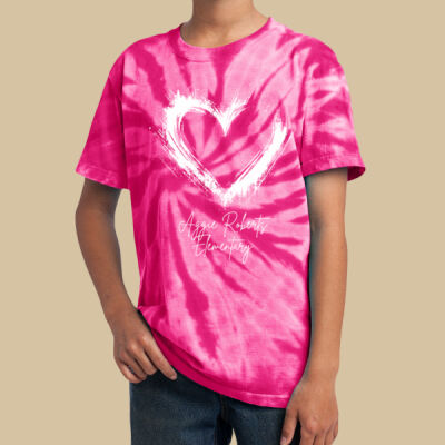 Youth Tie-Dye T-Shirt - Spring Holidays - Valentine's Heart Thumbnail