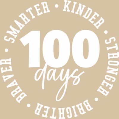 100 Days Circle - White Thumbnail