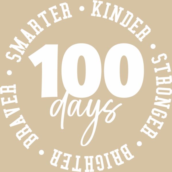 100 Days Circle - White Thumbnail